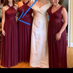 David’s Bridal Bridesmaid Dress in color Wine